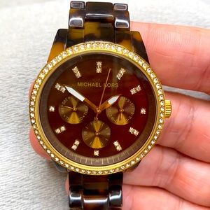 Michael Kors watch Tortoise Gold Diamond